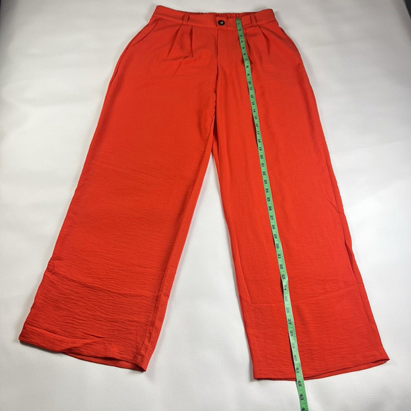 Monteau Los Angeles Women's Plus Size XL Wide Leg Red Dress Pants Palazzo - Picture 9 of 11